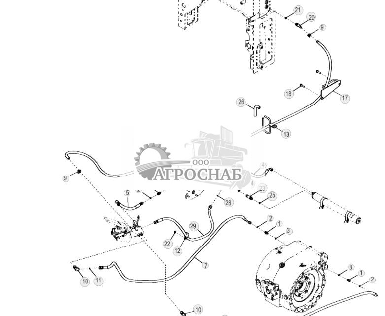 Трубопровод рабочего тормоза - ST3423 342.jpg